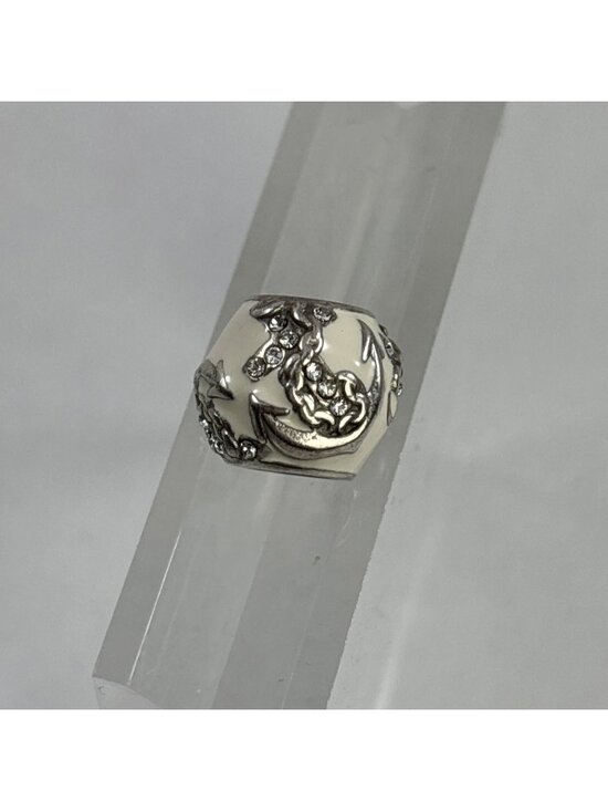 Brighton Jewelry - Brighton Ahoy Anchor Bead Silver/White Finish
